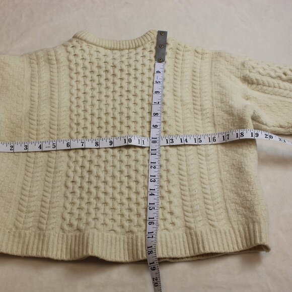 Blarney Woollen Mills Crop Sleeve Merino Sweater Womens XL - Picture 6 of 7